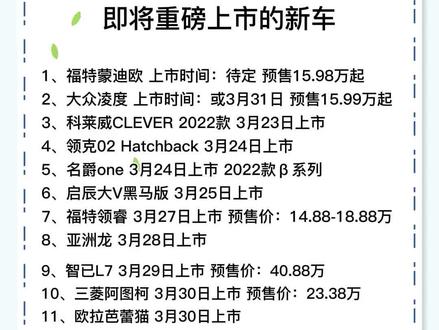 最新上市车型，驾驭变化，驶向成功之路的快车道